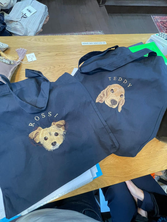 Furry Friend Canvas Tote Bag