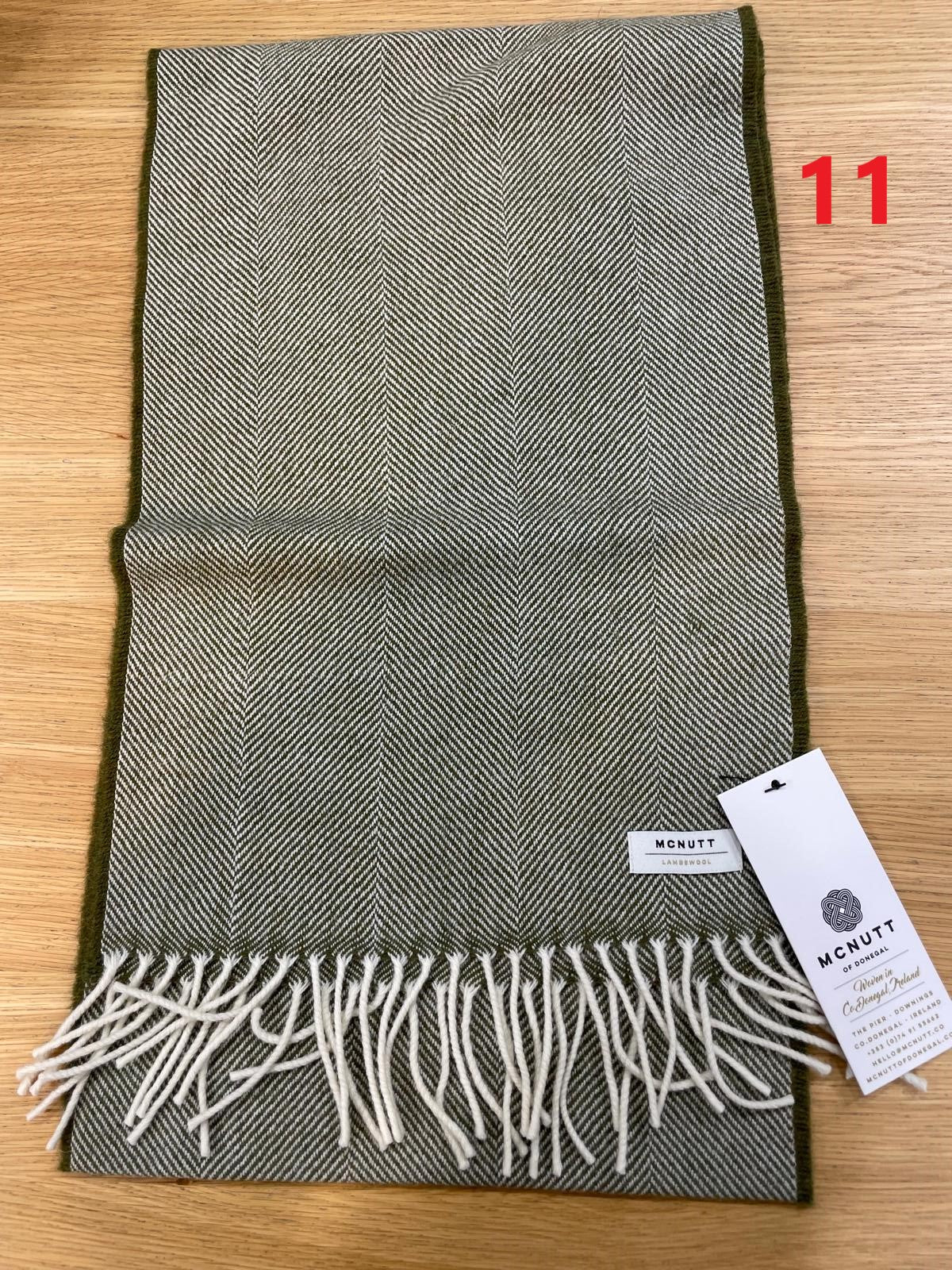 Pure wool scarves made in Ireland