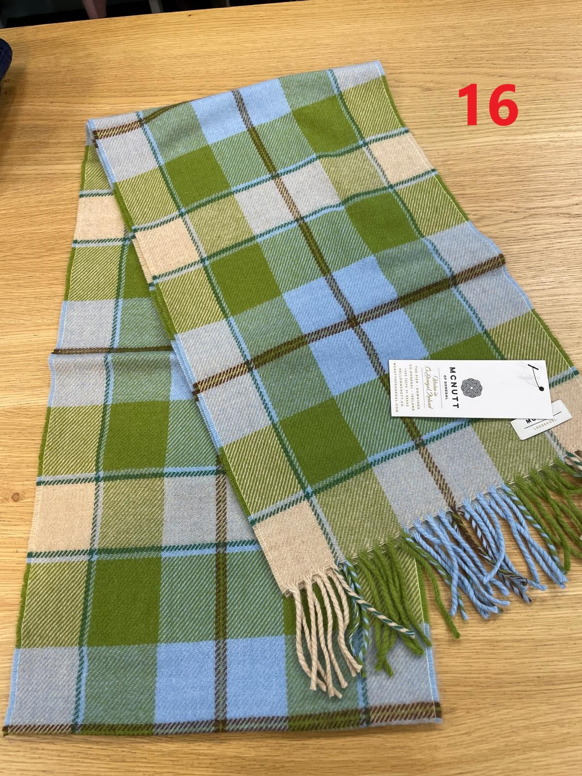Pure wool scarves made in Ireland
