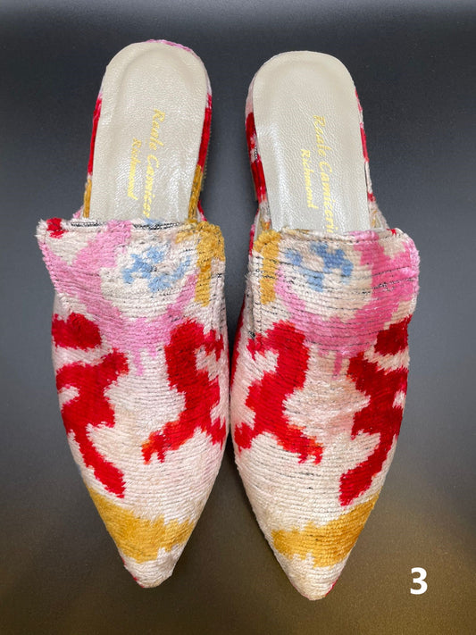 Silk Carpet Shoes - Coral