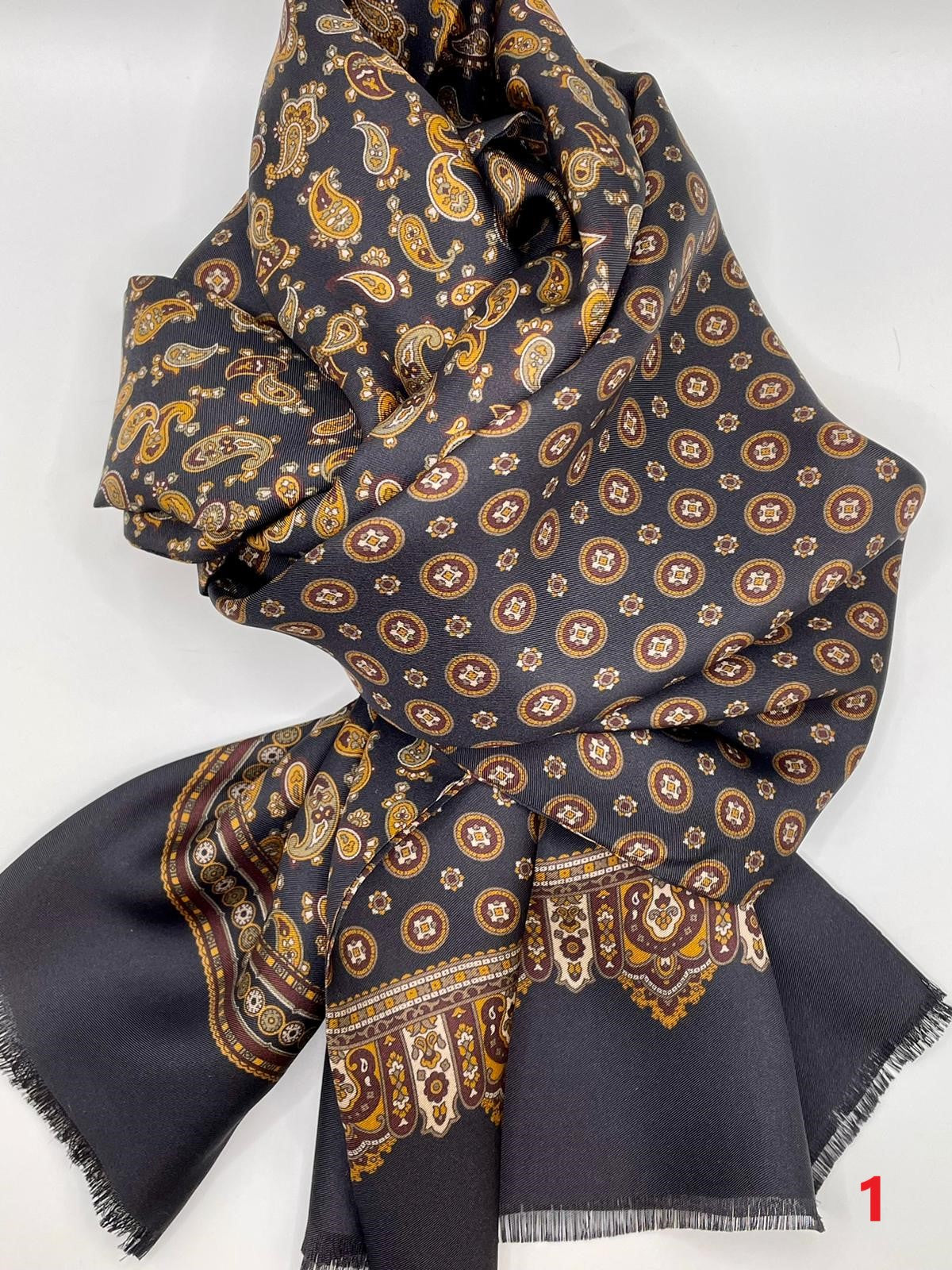 Silk scarf double face