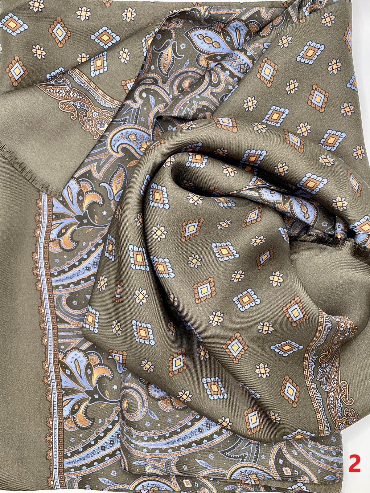 Silk scarf double face