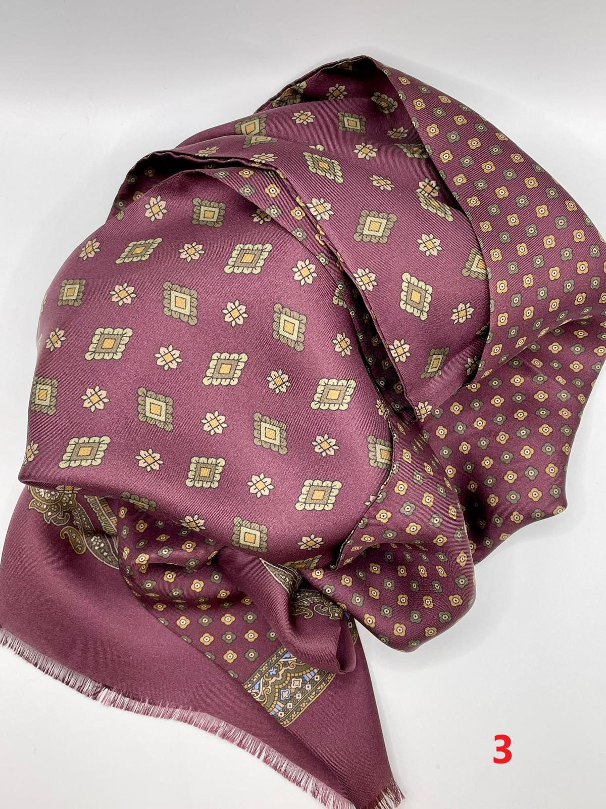 Silk scarf double face